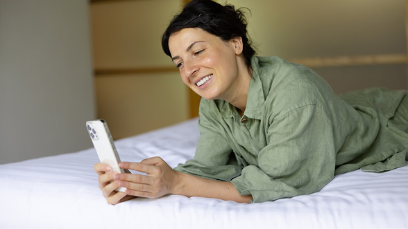 Host reviewing a booking request on a phone